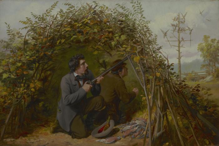Arthur Fitzwilliam Tait Shooting From Ambush Sweden oil painting art